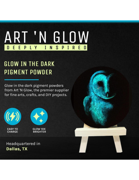Polvo Fluorescente que Brilla en la Oscuridad Art 'N Glow 120g