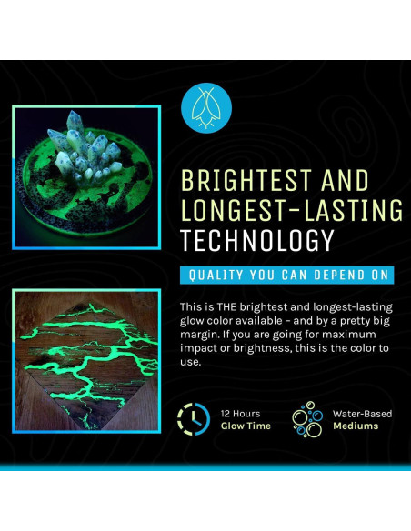 Polvo Fluorescente que Brilla en la Oscuridad Art 'N Glow 120g