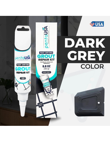 Kit de Reparación de Lechada PentaUSA - Relleno Gris Oscuro 250g