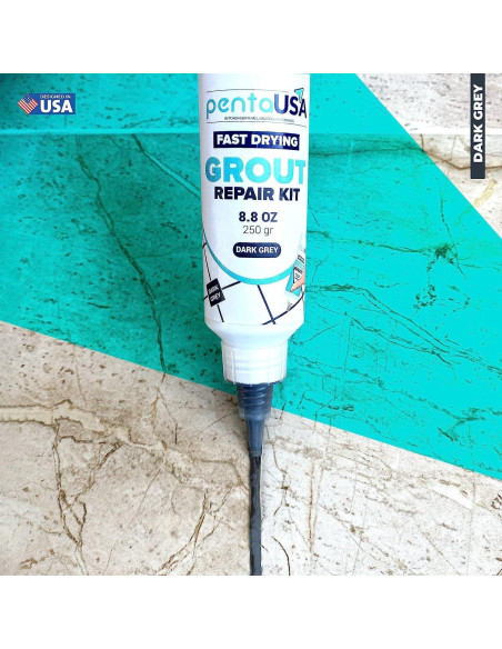 Kit de Reparación de Lechada PentaUSA - Relleno Gris Oscuro 250g