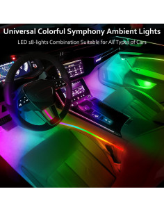 Tira de luz LED interior HMYC YMS-HC02 RGB 6 piezas con APP 2