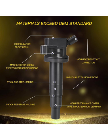 Bobina de Encendido Partselect UF247 UF315 4PCS para Toyota y Chevy