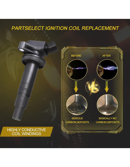 Bobina de Encendido Partselect UF247 UF315 4PCS para Toyota y Chevy