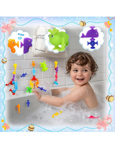 Set de 30 Juguetes de Baño Pearoft para Niños 3-6 Años 2