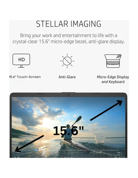 Laptop HP Pavilion 15.6" Táctil 16GB RAM 1TB SSD Plata