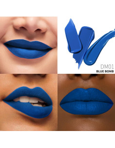 Lápiz Labial Mate Azul Marino Depuplum DM01 - Larga Duración 2