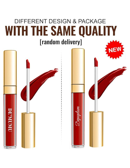 Lápiz Labial Mate Azul Marino Depuplum DM01 - Larga Duración