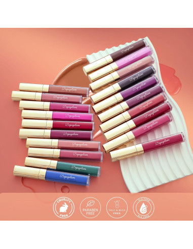 Lápiz Labial Mate Azul Marino Depuplum DM01 - Larga Duración