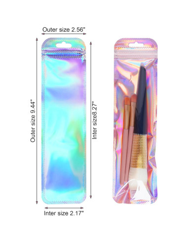 100 Bolsas de Empaque Resellables Hmxpls 6.35x23.88 cm