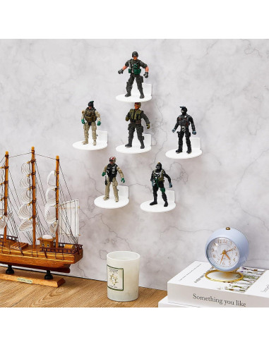 Estantes Flotantes de Acrílico Juexica 24 Pcs 7.6 cm para Juguetes