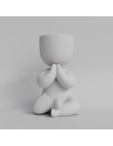 Maceta Zen Meditativa 3D PLA | Soporte para Suculentas
