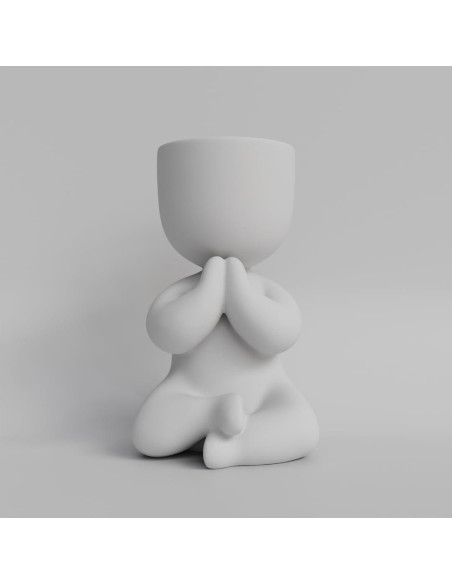 Maceta Zen Meditativa 3D PLA | Soporte para Suculentas Maceta Zen Meditativa 3D PLA | Soporte para Suculentas