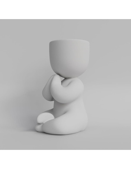 Maceta Zen Meditativa 3D PLA | Soporte para Suculentas Maceta Zen Meditativa 3D PLA | Soporte para Suculentas