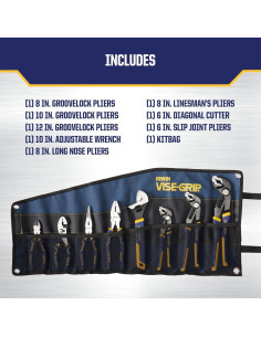 Juego de Alicates IRWIN VISE-GRIP GrooveLock 8 Piezas 2