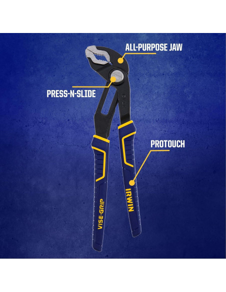 Juego de Alicates IRWIN VISE-GRIP GrooveLock 8 Piezas