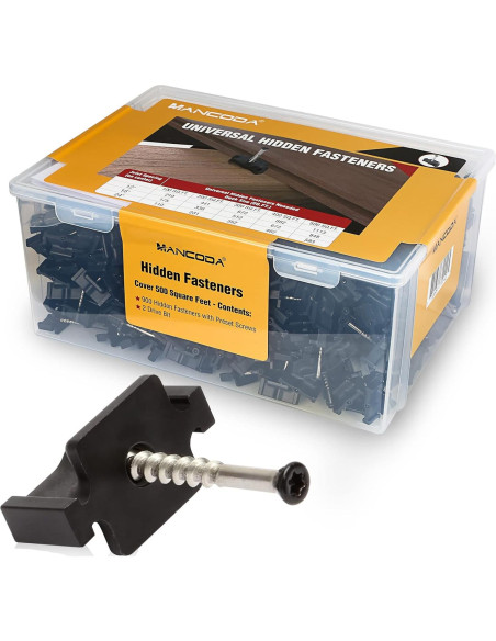 Sujetadores Ocultos ManCoda para Decks Compuestos 900 Unidades