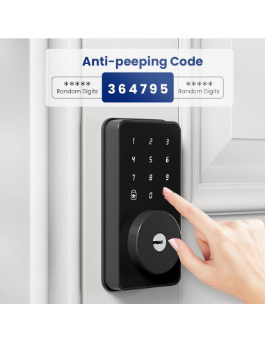 Cerradura Digital Biquole con Teclado - Cerrojo Sin Llave, 100 Códigos