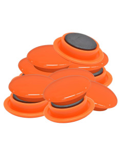 Botones Magnéticos Naranja Magx MFCB-30-12P-O 12 Piezas 30mm
