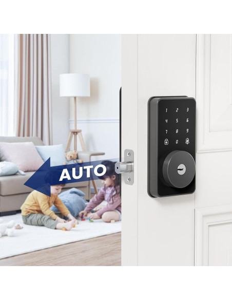 Cerradura Digital Biquole con Teclado - Cerrojo Sin Llave, 100 Códigos