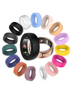 15 Fundas Protectoras de Silicona para Oura Ring y Smart Rings