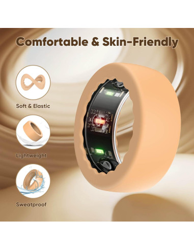 15 Fundas Protectoras de Silicona para Oura Ring y Smart Rings