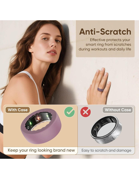 15 Fundas Protectoras de Silicona para Oura Ring y Smart Rings
