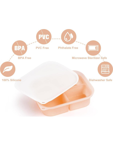 Bandeja de Congelación de Silicona Haakaa 8 Compartimentos 320g