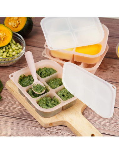 Bandeja de Congelación de Silicona Haakaa 8 Compartimentos 320g