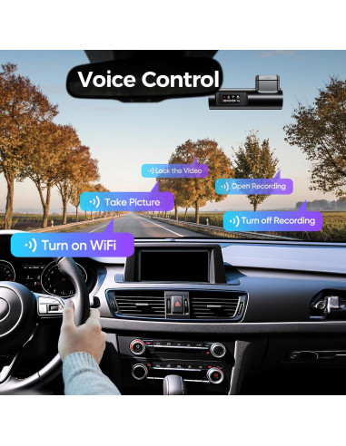 Cámara de Tablero LINGDU D500 4K con WiFi y GPS