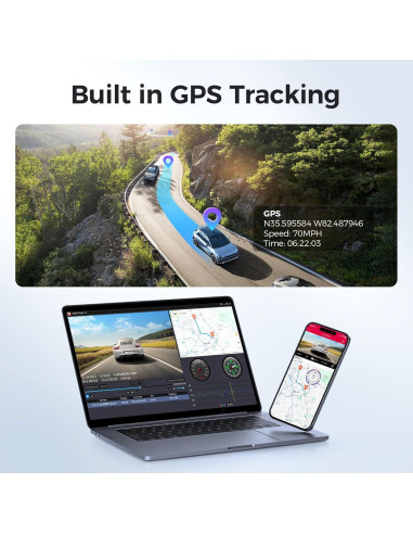 Cámara de Tablero LINGDU D500 4K con WiFi y GPS