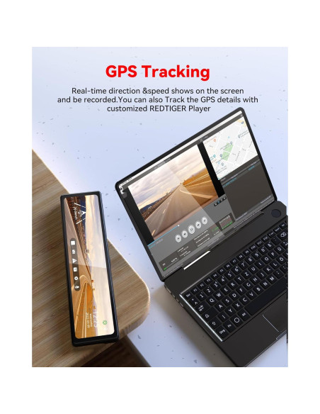 Cámara de Espejo REDTIGER T27 4K Delantera y 2.5K Trasera