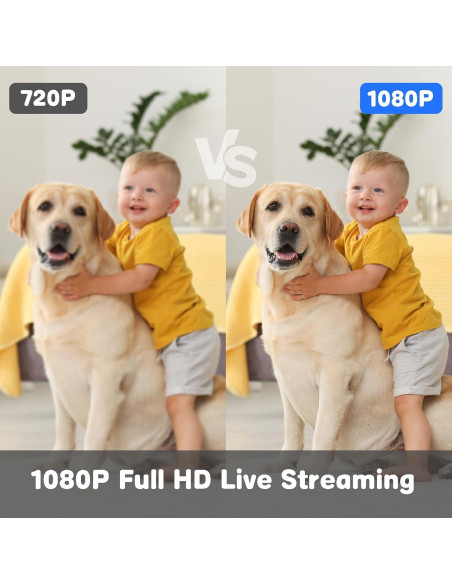 Cámara de Seguridad HD 1080P WiFi Inalámbrica Bagandcute