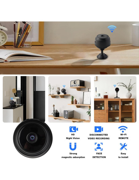 Cámara de Seguridad HD 1080P WiFi Inalámbrica Bagandcute