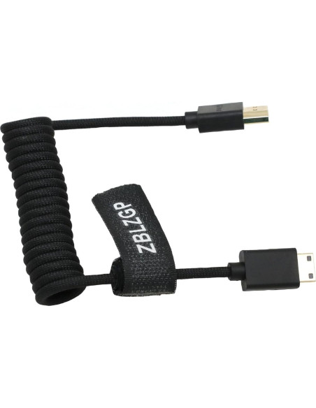 Cable HDMI 2.1 ZBLZGP 30cm Trenzado Negro 8K 48Gbps