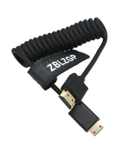 Cable HDMI 2.1 ZBLZGP 30cm Trenzado Negro 8K 48Gbps