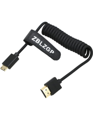 Cable HDMI 2.1 ZBLZGP 30cm Trenzado Negro 8K 48Gbps
