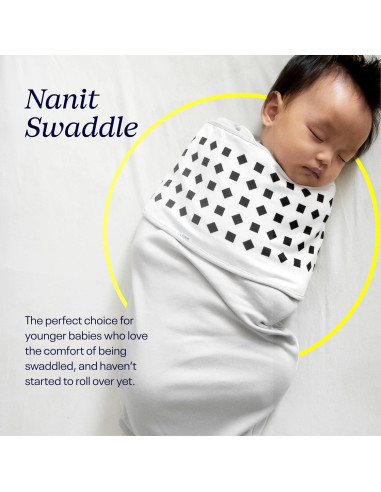 Swaddle Nanit Breathing Wear 100% Algodón Grande 3-6 Meses