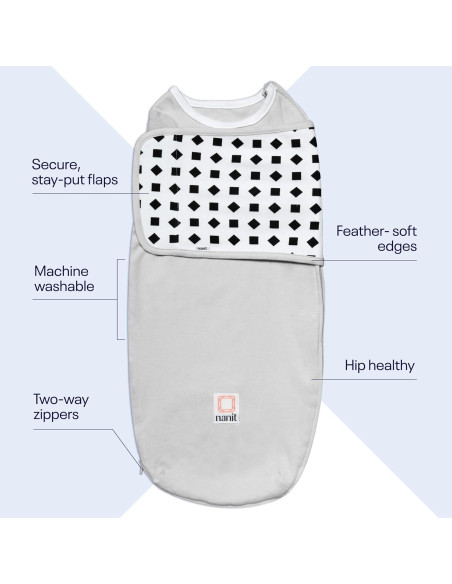 Swaddle Nanit Breathing Wear 100% Algodón Grande 3-6 Meses