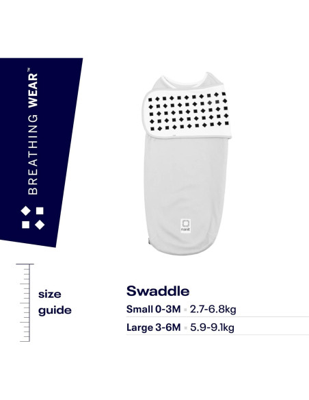 Swaddle Nanit Breathing Wear 100% Algodón Grande 3-6 Meses