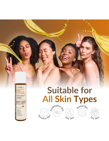 Aceite Bio de Ácido Kójico y Argán Nasola 167g - Hidratante Facial y Corporal