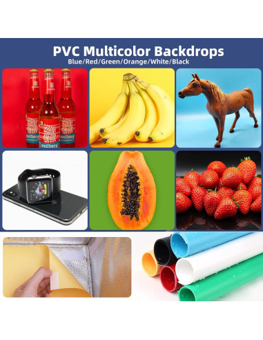 Caja de Luz Portátil Yanuoda 30.48cm con 120 LEDs y 6 Fondos