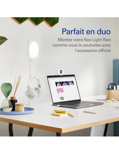 Elgato Key Light Neo - Iluminación USB Ajustable para Streaming