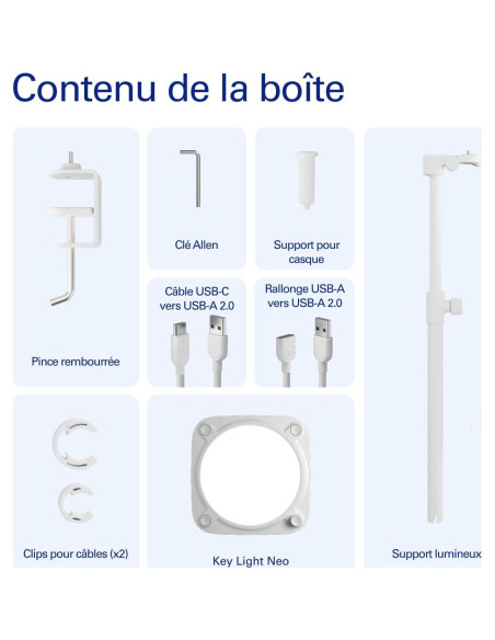 Elgato Key Light Neo - Iluminación USB Ajustable para Streaming