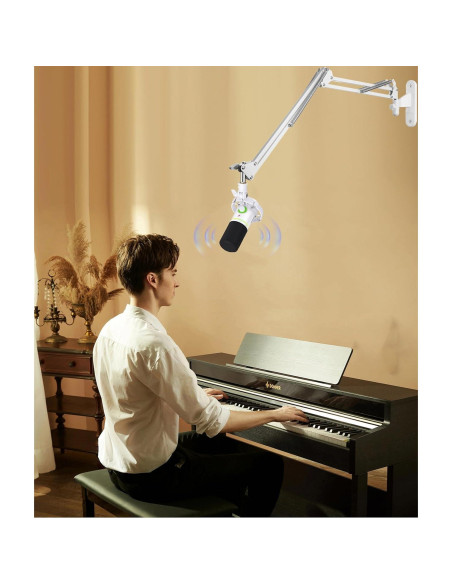 Soporte de Pared para Micrófono Blanco WMW81-ACT-001 Ajustable