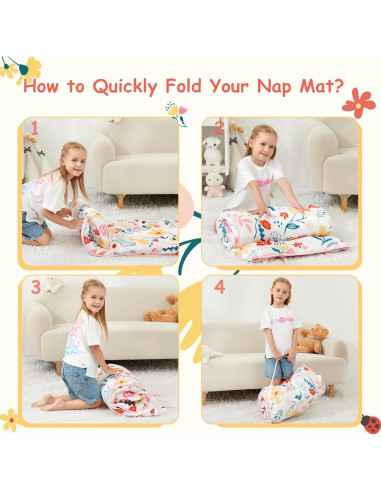 Esteras de Siesta Softan para Niños con Almohada y Manta