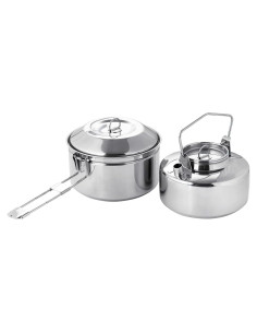 Juego de Olla Kettle Antarcti S/S 1L Acero Inoxidable Camping