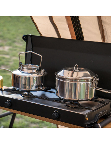 Juego de Olla Kettle Antarcti S/S 1L Acero Inoxidable Camping