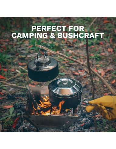 Juego de Olla Kettle Antarcti S/S 1L Acero Inoxidable Camping