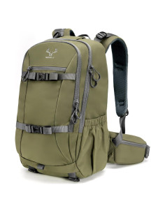 Mochila de Caza Impermeable MOXULE 25L Verde con Funda