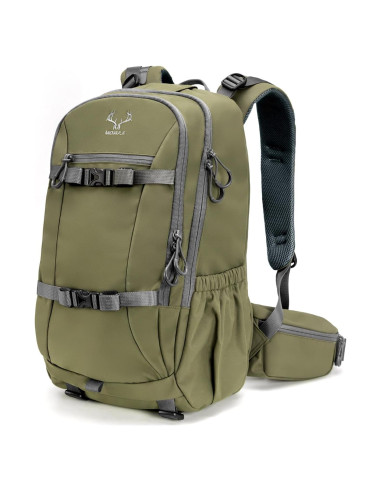 Mochila de Caza Impermeable MOXULE 25L Verde con Funda
